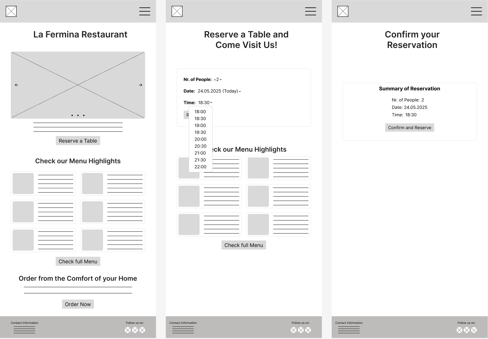 Screen after usability study