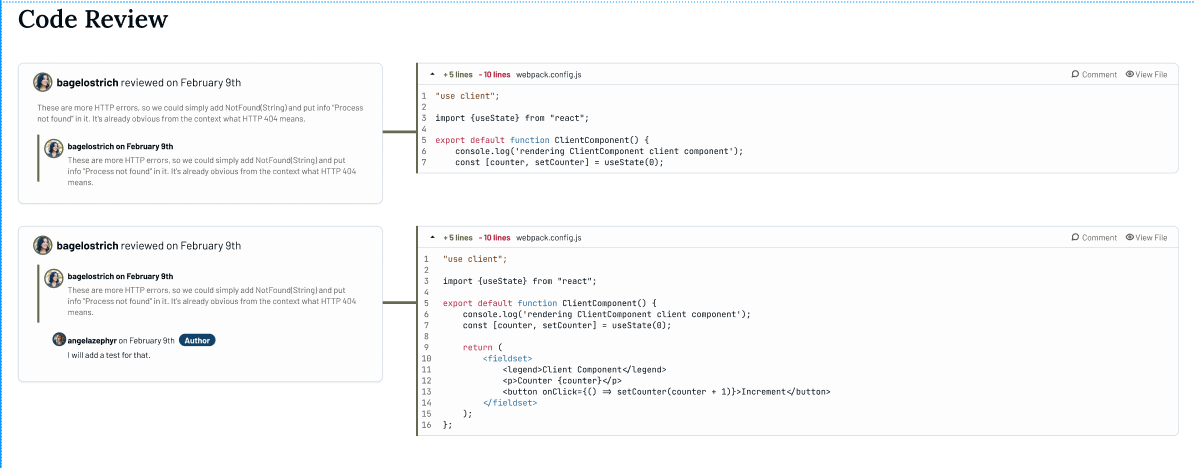 Code review flow